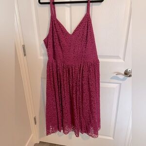 Torrid 4x Cranberry Lace Dress